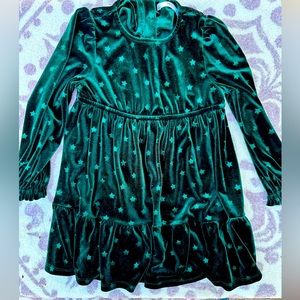 Marks and Spencer Green Velvet Dress